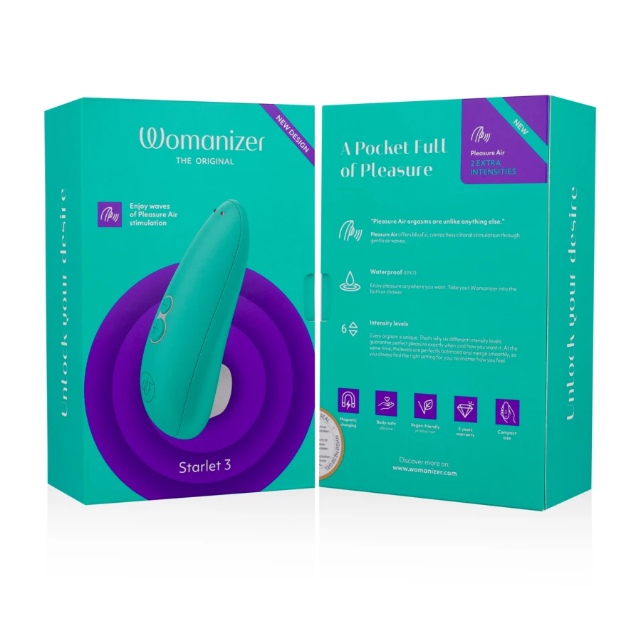 WOMANIZER - STIMOLATORE CLITORALE STARLET 3 TURCHESE